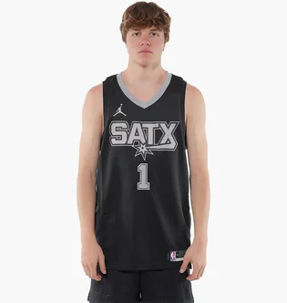 Майка чоловіча Air Jordan Nba Spurs Wembanyama Stm Jersey Black DO9543-014