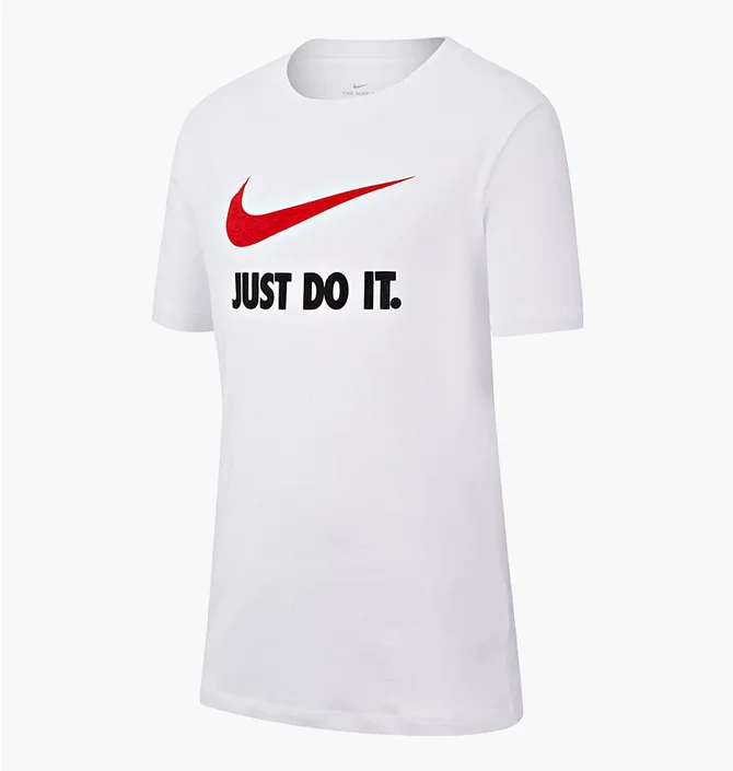 Футболка детская Nike B Nsw Tee Jdi Swoosh White AR5249-100