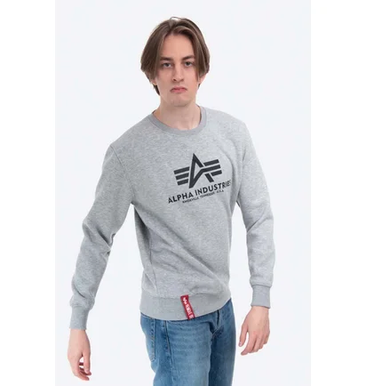 Лонгслив мужской Alpha Industries Basic Sweater Grey 178302-17
