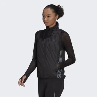 Жилетка жіноча Adidas Run Icon 3-Stripes Running Wind Vest Black H56805