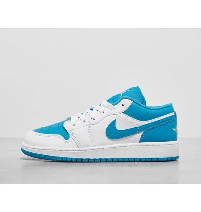 Кросівки дитячі Air Jordan Air 1 Low Junior White/Light Blue 553560-174