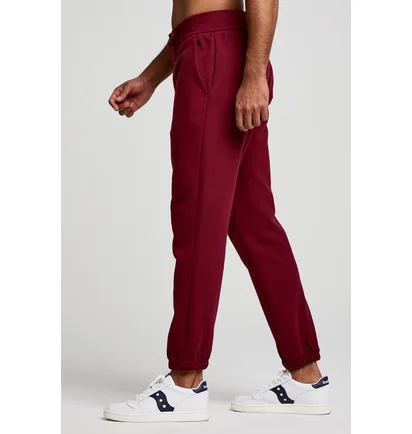 Штаны унисекс Saucony Recovery Sweatpant Bordo 800049-SUA3