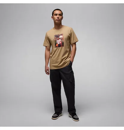 Футболка мужская Air Jordan Brand Photo Ss Crew Brown HJ2354-257