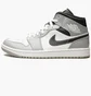 Кроссовки мужские Air Jordan 1 Mid White/Grey 554724-078