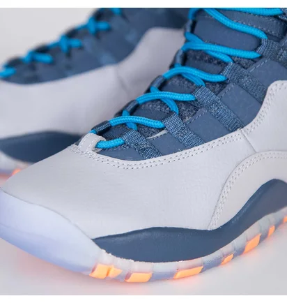 Кросівки дитячі Air Jordan 10 Retro Gs White/Blue 310806-026