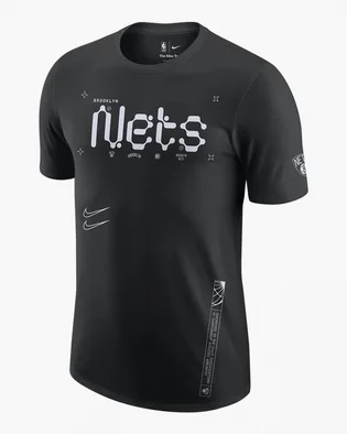 Футболка чоловіча Nike Brooklyn Nets Black Dx9976-010