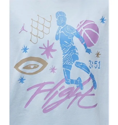 Футболка женская Air Jordan Flight T-Shirt Light Blue DX0394-411