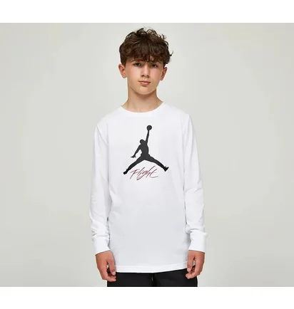 Лонгслів дитячий Air Jordan Baseline Flight White 85C892-001