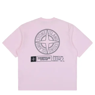 Футболка мужская Stone Island Industrial Print Pink K2S152100037-S0241-V0080