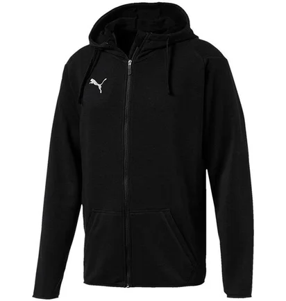 Толстовка мужская Puma Sweatshirt Liga Casual Hoody Black 655771-03