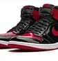 Кроссовки мужские Air Jordan 1 Retro High Og Black/Red 555088-063