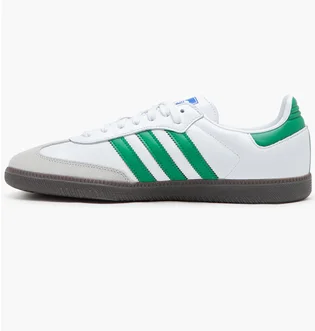 Кроссовки унисекс Adidas Samba Og White & Green White IG1024
