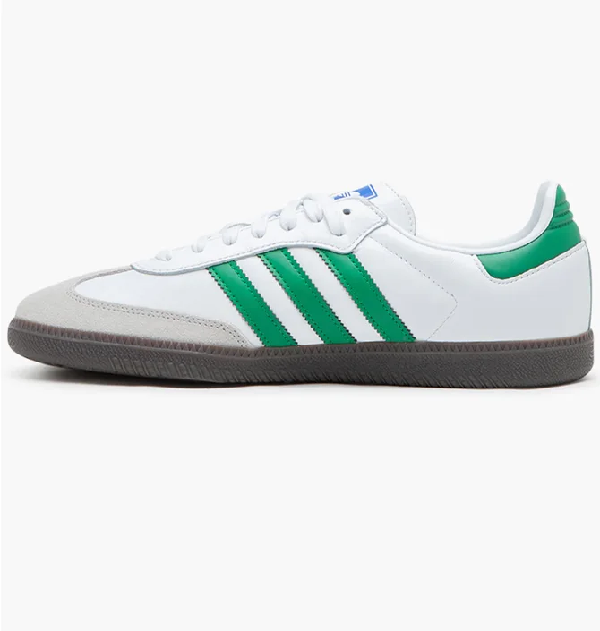 Кроссовки унисекс Adidas Samba Og White & Green White IG1024