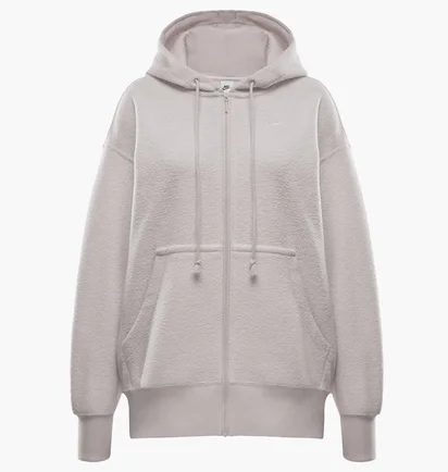 Толстовка женская Nike Phnx Plsh Fz White FZ1267-104