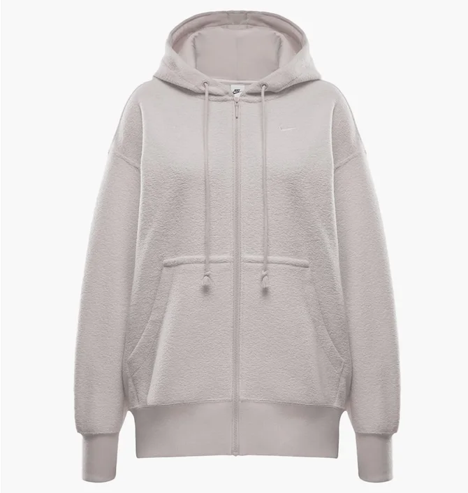 Толстовка женская Nike Phnx Plsh Fz White FZ1267-104