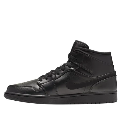 Кроссовки мужские Air Jordan 1 Mid Black 554724-090