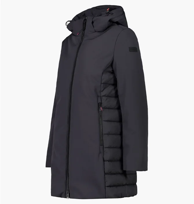 Парка женская Cmp Parka Zip Hood Black 32K1526-U423