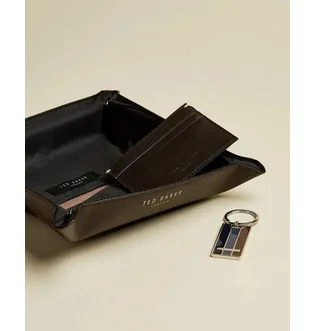 Кошелек унисекс Ted Baker Swandle Keyring & Card Case Brown XBRNCHOCOL
