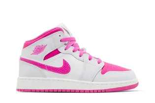 Кросівки дитячі Air Jordan 1 Mid Gs White/Pink FD8780-500