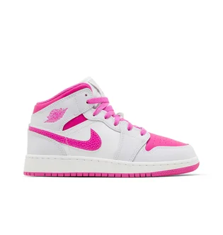 Кроссовки детские Air Jordan 1 Mid Gs White/Pink FD8780-500