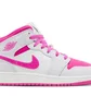 Кросівки дитячі Air Jordan 1 Mid Gs White/Pink FD8780-500