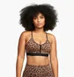 Топ женский Nike Indy WomenS Light-Support 1-Piece Pad V-Neck Leopard Print Sports Bra Brown DV9963-256