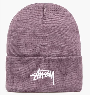 Шапка унисекс Stussy Stock Cuff Beanie Egg Plant Violet 1321020-EGGP