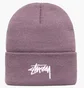 Шапка унисекс Stussy Stock Cuff Beanie Egg Plant Violet 1321020-EGGP
