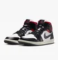 Кроссовки женские Air Jordan Retro 1 Mid Casual Shoes Black/White Bq6472-061