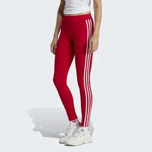 Леггинсы женские Adidas Adicolor Classics 3-Stripes Leggings Red Ib7382