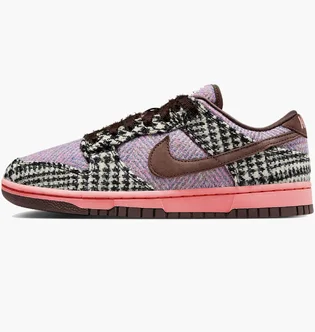 Кроссовки женские Nike Dunk Low X Harris Tweed Violet/Brown HQ5036-902