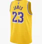 Майка унисекс Nike Lebron James Lakers Icon Edition Nba Swingman Jersey Yellow AA7099-741