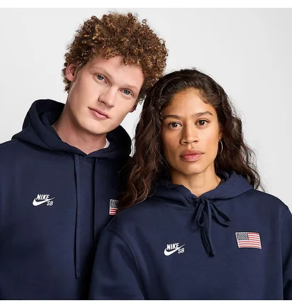 Худи унисекс Nike Sb Fleece Pullover Hoodie Blue FZ4102-451