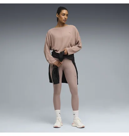 Лонгслів жіночий Puma Cloudspun Rib Brown 528675-88