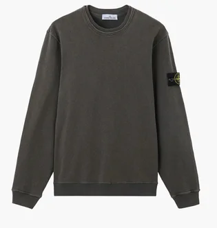 Світшот чоловічий Stone Island Linen Knitwear Grey L1S156100034-S0060-V0165