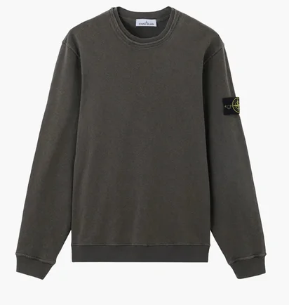 Свитшот мужской Stone Island Linen Knitwear Grey L1S156100034-S0060-V0165