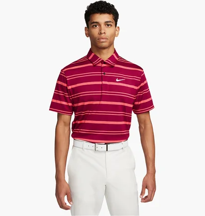 Поло мужское Nike Dri-Fit Tour Striped Golf Polo Violet DR5300-620