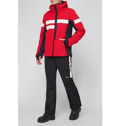 Куртка мужская Cmp Jacket Zip Hood Red 31W0107-C580
