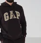 Худі чоловіче Gap Logo Hoodie Tiktok Brown 546844341