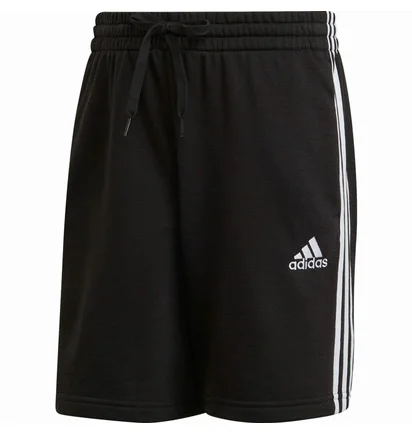 Шорты мужские Adidas Essentials French Terry 3 Stripes Shorts Black GK9597
