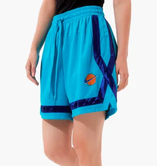 Шорти жіночі Nike W Nk Fly Crossover Sj Nba Blue DJ3902-434