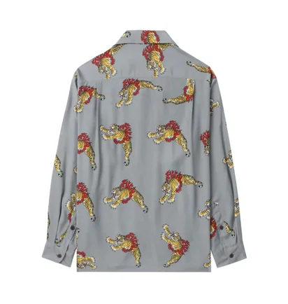 Сорочка унісекс wacko maria Hawaiian Grey 24FW-WMS-HI03