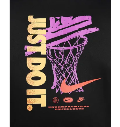Футболка чоловіча Nike Dri-Fit Basketball T-Shirt Black FZ8085-010