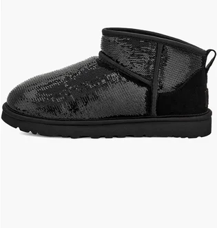 Угги женские UGG Classic Ultra Mini Mirror Ball Boots Black 1151616-BLK