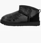 Угги женские UGG Classic Ultra Mini Mirror Ball Boots Black 1151616-BLK