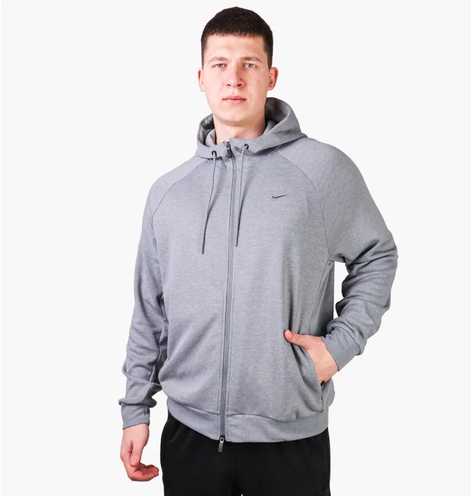 Толстовка чоловіча Nike Dri-Fit Grey FZ0967-065