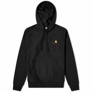 Худі чоловіче Carhartt Hooded American Script Sweat Black I028279-8900