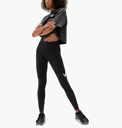 Леггинсы женские Nike Sportswear Swoosh Leggings Black Dr5617-010