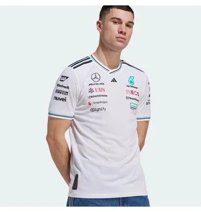 Футболка чоловіча Adidas Mercedes - Amg Petronas Formula One Team Driver Authentic White JX5795