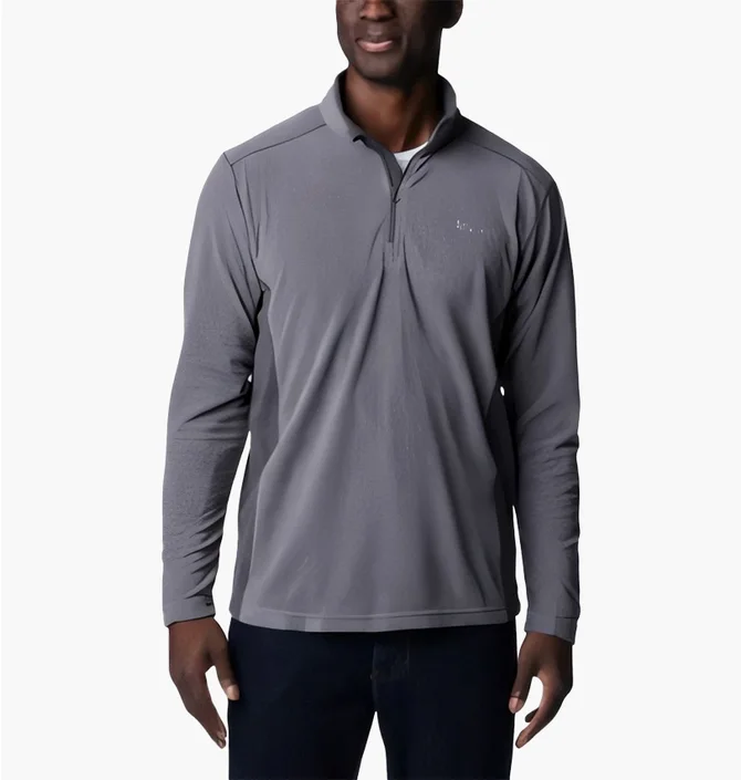 Кофта мужская Columbia Klamath Range Ii Half Zip Grey 1352472024
